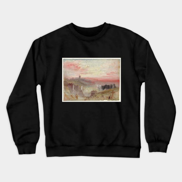 A View of Metz from the North, 1839 Crewneck Sweatshirt by Art_Attack